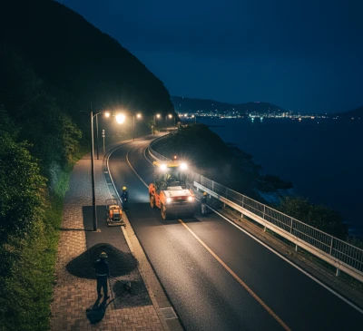 Kenapa Pengaspalan dilakukan Malam Hari